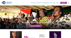 Desktop Screenshot of inclusivesecurity.org